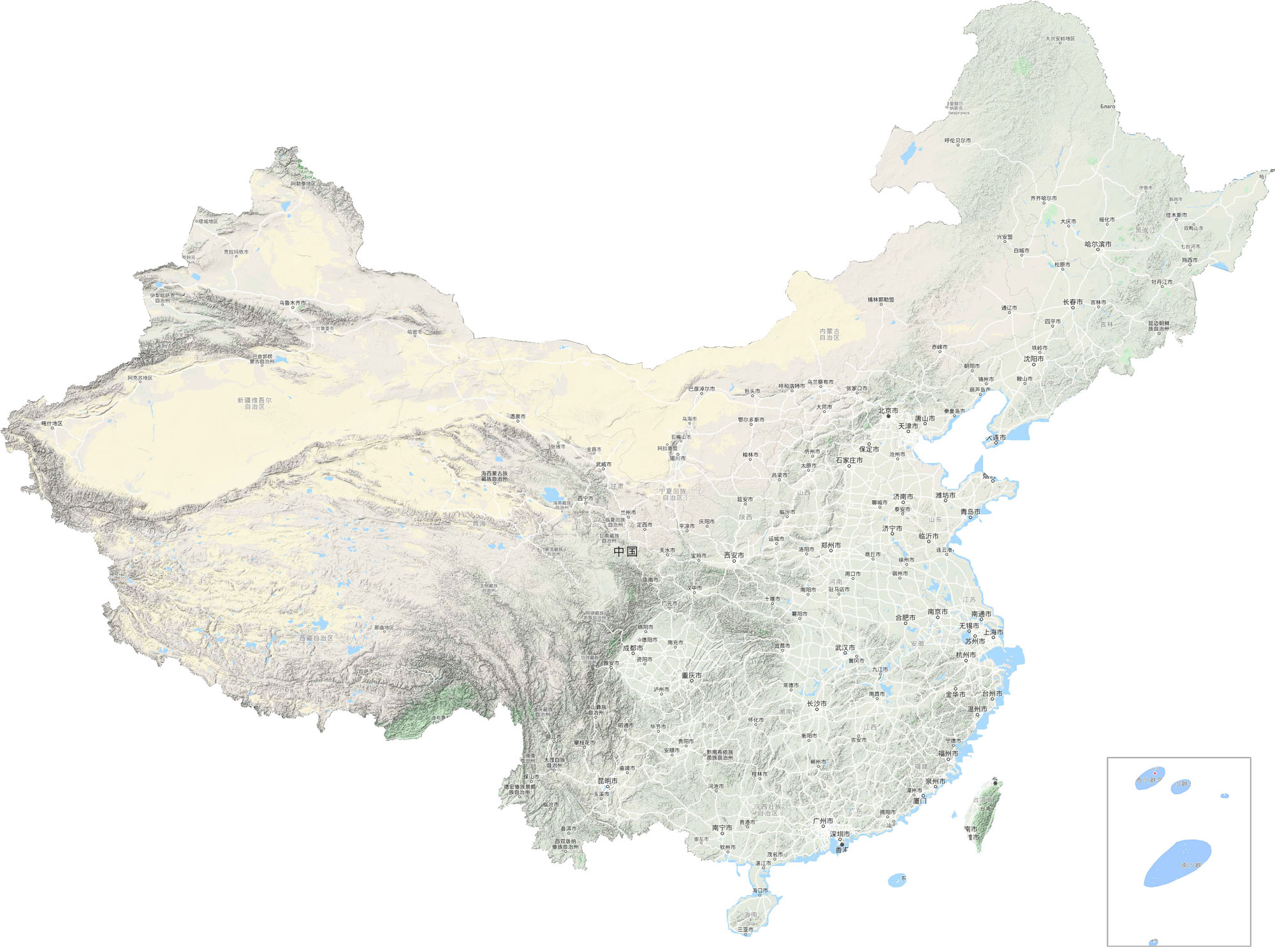 中国高清地图全图，各省市详细解读及可放大功能