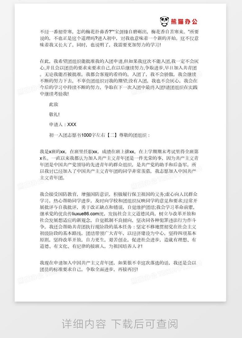 入团志愿书，青春热忱与责任担当的宣誓