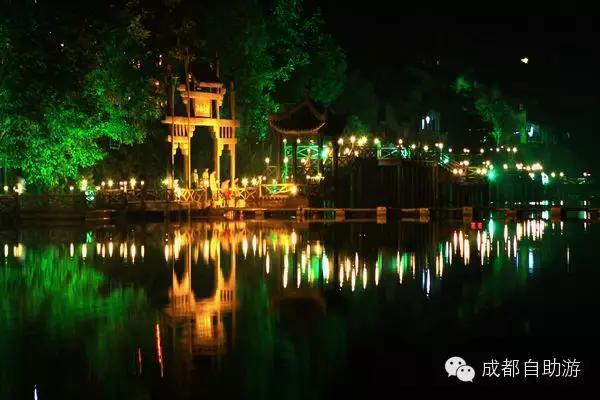 眉山柳江古镇夜景，魅力与韵味的完美交融