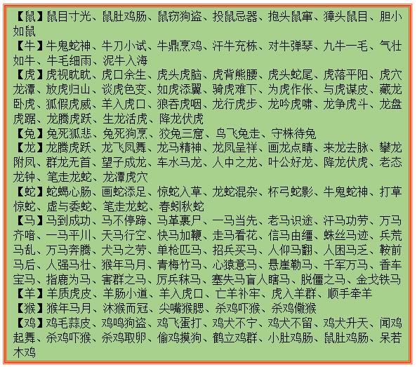 四字词语中的数字奥秘