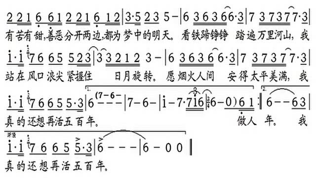 探寻音乐的力量与人生的无限可能——向天再借五百年简谱视唱之旅